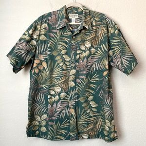 Cooke Street XL Honolulu Tropical Palm Print Button Down Short Sleeve Shirt